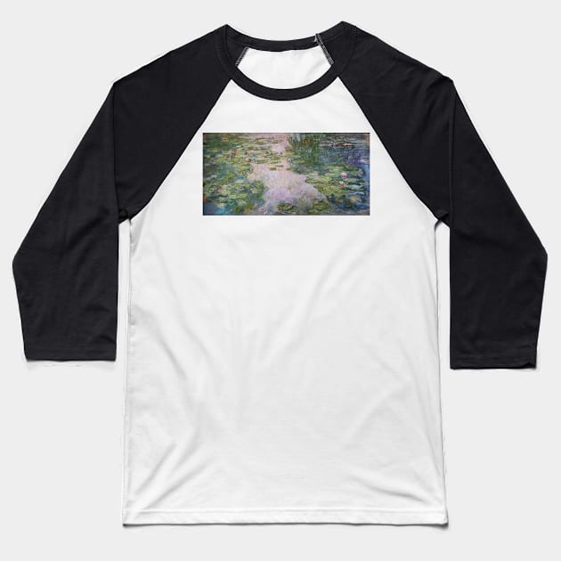 Water Lilies - Claude Monet Baseball T-Shirt by themasters